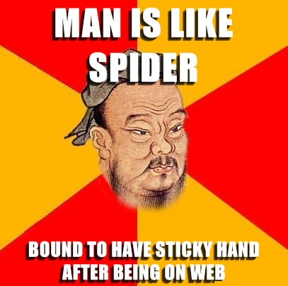 Man is like spider