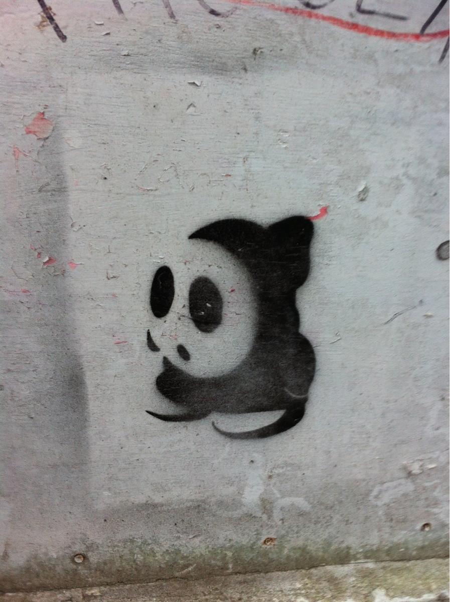 Found this Shy Guy stencilled in my uni campus today!